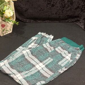 PINK Victoria's Secret Teal and Gray Lounge Pants with pockets.